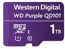 Карта пам'яті Western Digital microSDXC 1TB Purple QD101 Class 10 UHS-I U1 (WDD100T1P0C) - фото Карта пам'яті Western Digital microSDXC 1TB Purple QD101 Class 10 UHS-I U1 (WDD100T1P0C)