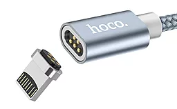Кабель USB Hoco U40A Magnetic Adsorption Charged Lightning Cable Gray - миниатюра 4
