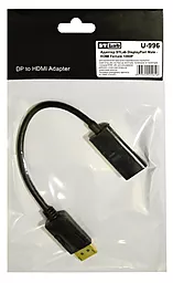 Відео перехідник (адаптер) STLab DisplayPort - HDMI v1.2 1080p 60hz 0.18m black (U-996) - мініатюра 7