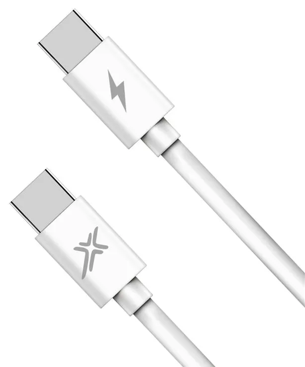 Кабель Grand-X USB Type-C - Type-C 48w 3a 1м PD cable White (CC-07) - фото 2