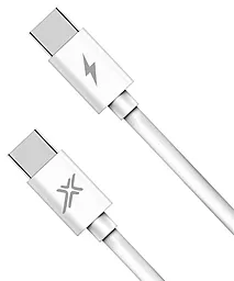 Кабель USB PD Grand-X 48W USB Type-C - Type-C Cable White (CC-07) - миниатюра 2