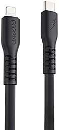 Кабель Proove Eternal USB Type-C - Lightning 27w 2.4a 1м PD сable Black - фото Кабель Proove Eternal USB Type-C - Lightning 27w 2.4a 1м PD сable Black