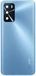 Задня кришка корпусу Oppo A16 / A16s / A54s зі склом камери Original Pearl Blue - фото Задня кришка корпусу Oppo A16 / A16s / A54s зі склом камери Original Pearl Blue