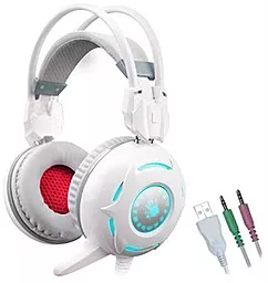 Наушники A4Tech Bloody G300 White/Grey - фото Наушники A4Tech Bloody G300 White/Grey