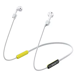 Страхувальні стропи Baseus Let's Go Fluorescent Ring Sports Silicone Lanyard Sleeve для Apple AirPods 1/2 Grey