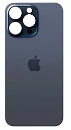 Задняя крышка корпуса Apple iPhone 15 Pro Max (big hole) Original Blue Titanium