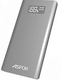 Повербанк Aspor A387S 10000mAh Silver - фото Повербанк Aspor A387S 10000mAh Silver