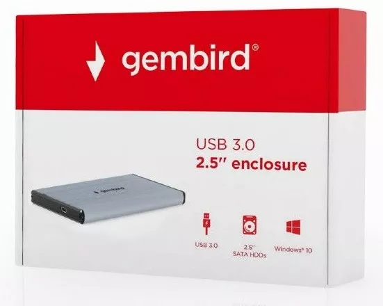 Кишеня для HDD Gembird 2.5" USB3.0 (EE2-U3S-3-GR) Grey - фото 6