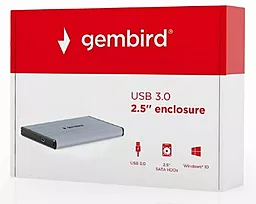 Кишеня для HDD Gembird 2.5" USB3.0 (EE2-U3S-3-GR) Grey - мініатюра 6 Кишеня для HDD Gembird 2.5" USB3.0 (EE2-U3S-3-GR) Grey - мініатюра 6