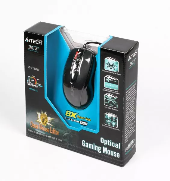 Комп'ютерна мишка A4Tech X-718BK USB (Black) - фото 5