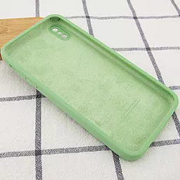 Чохол Silicone Case Full Camera Square для Apple iPhone XS Max  Mint - мініатюра 2