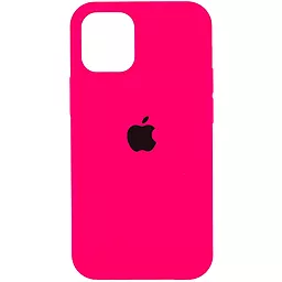 Чехол Apple Silicone Case Full iPhone 13 Neon Pink