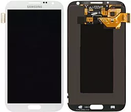 Дисплей Samsung Galaxy Note 2 N7100, N7105 з тачскріном, оригінал, White