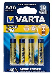 Батарейки Varta AAA (LR03) Longlife 4шт