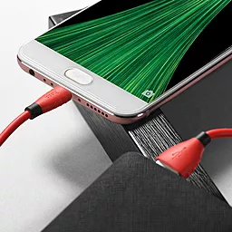 Кабель Hoco X27 Excellent USB-A - micro USB 12w 2.4a 1м cable Red - мініатюра 4 Кабель Hoco X27 Excellent USB-A - micro USB 12w 2.4a 1м cable Red - мініатюра 4