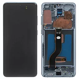 Дисплей Samsung Galaxy S20 G980, S20 5G G981 с тачскрином и рамкой, (OLED), Blue