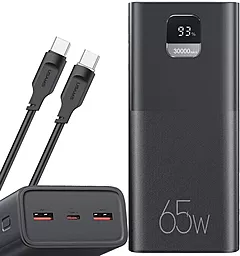 Повербанк Usams PB68 30000 mAh 65W Black - фото Повербанк Usams PB68 30000 mAh 65W Black