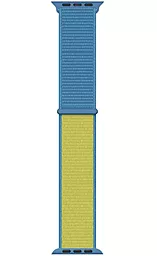 Змінний ремінець для розумного годинника Nylon для Apple Watch 38/40/41 mm Blue-Yellow
