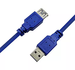 Кабель (шлейф) PrologiX USB 3.0 AM - AF 1.8M Blue (PR-USB-P-11-30-18m) - миниатюра 3