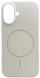 {"ru": "Чехол", "uk": "Чохол"} Silicone Case Full Fine Ring MagSafe для Apple iPhone 16  White