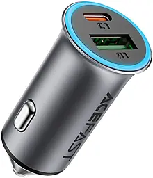 Автомобильное зарядное устройство AceFast B16 95w PD USB-C/USB-A ports charger black - фото Автомобильное зарядное устройство AceFast B16 95w PD USB-C/USB-A ports charger black