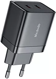 Сетевое зарядное устройство McDodo 40W GaN 2xUSB-C Black (CH-2501)