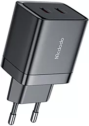 Сетевое зарядное устройство McDodo 40W GaN 2xUSB-C black (CH-2501) - фото Сетевое зарядное устройство McDodo 40W GaN 2xUSB-C black (CH-2501)