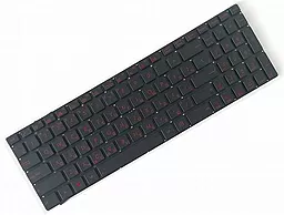 Клавиатура для ноутбука Asus G550 N550 N750 series подсветка клавиш без рамки черная