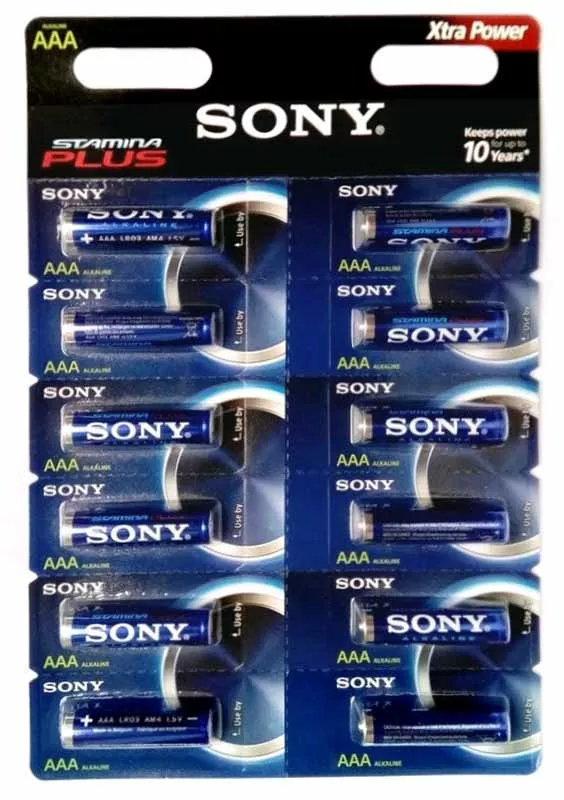 Батарейки Sony AAA (R03) Stamina Plus 12шт (AM4S12D) - фото 1