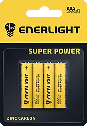 Батарейки Enerlight AAA / R03 Super Power BL 4шт - фото Батарейки Enerlight AAA / R03 Super Power BL 4шт