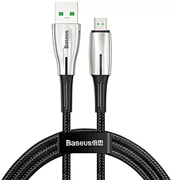 Кабель Baseus Waterdrop USB-A - micro USB 20w 4a 1м cable Black (CAMRD-B01) - фото Кабель Baseus Waterdrop USB-A - micro USB 20w 4a 1м cable Black (CAMRD-B01)