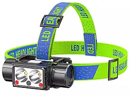 Налобный фонарик Bailong Police LG-07-LM+LM+SMD (аккумуляторный) с датчиком движения - фото Налобный фонарик Bailong Police LG-07-LM+LM+SMD (аккумуляторный) с датчиком движения