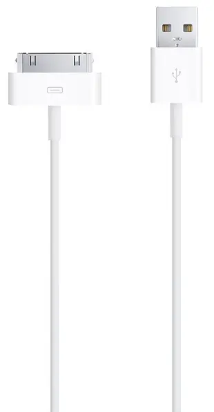 Кабель USB Apple 30-pin Dock Cable White - фото 3