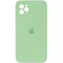 {"ru": "Чехол", "uk": "Чохол"} Silicone Case Full Camera Square для Apple iPhone 11 Pro Max Mint