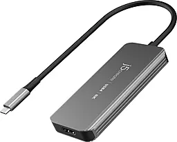 Мультипортовый USB Type-C хаб J5create 5-in-1 USB3.2 gray (JCH453-N) - фото Мультипортовый USB Type-C хаб J5create 5-in-1 USB3.2 gray (JCH453-N)