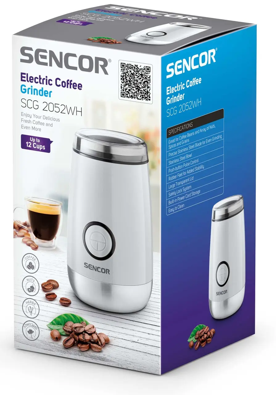 Кавомолка електрична Sencor SCG 2052WH - фото 4