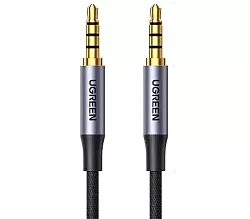 Аудио переходник Ugreen AV183 Aux mini Jack 3.5 мм M/M Cable 1.5 м black (20497) - фото Аудио переходник Ugreen AV183 Aux mini Jack 3.5 мм M/M Cable 1.5 м black (20497)