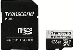 Карта пам'яті Transcend microSDXC 128GB High Perfomance 330S Class 10 UHS-I U3 V30 A2 + SD-адаптер (TS128GUSD330S) - фото Карта пам'яті Transcend microSDXC 128GB High Perfomance 330S Class 10 UHS-I U3 V30 A2 + SD-адаптер (TS128GUSD330S)