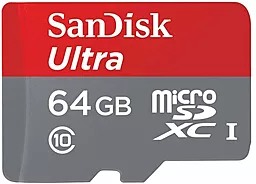 Карта пам'яті SanDisk microSDHC Ultra 64Gb Class 10 A1 (SDSQUA4-064G-GN6MN) - фото Карта пам'яті SanDisk microSDHC Ultra 64Gb Class 10 A1 (SDSQUA4-064G-GN6MN)