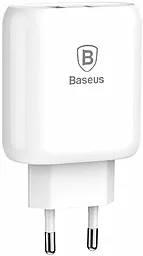 Мережевий зарядний пристрій з швидкою зарядкою Baseus Bojure Series USB-C QC3.0 32W + USB-C to Lightning Cable White (TZTUN-BJ02) - мініатюра 4