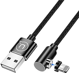 Кабель Usams U54 Right-Angle Magnetic USB-A - Lightning 10w 2a 1м cable Black (US-SJ444) - мініатюра 2 Кабель Usams U54 Right-Angle Magnetic USB-A - Lightning 10w 2a 1м cable Black (US-SJ444) - мініатюра 2