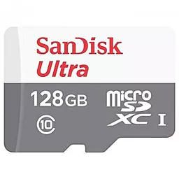 Карта пам'яті SanDisk microSDXC 128GB Ultra Class 10 UHS-I (SDSQUNS-128G-GN6MN) - фото Карта пам'яті SanDisk microSDXC 128GB Ultra Class 10 UHS-I (SDSQUNS-128G-GN6MN)