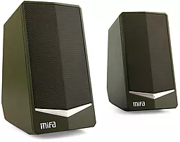 Колонки акустичні Mifa X5 Desktop HIFI 2.0 Speaker Army Green - фото Колонки акустичні Mifa X5 Desktop HIFI 2.0 Speaker Army Green