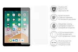 Захисне скло 2E 2.5D Apple iPad 9.7 2017, iPad 9.7 2018 Clear (2E-TGIPD-PAD9.7) - мініатюра 2