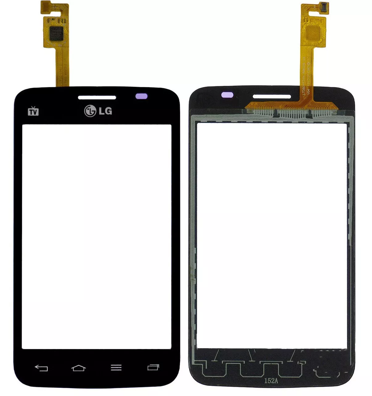 Сенсор (тачскрин) LG Optimus L4 Dual Sim E445 Black - фото 1