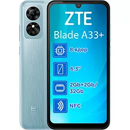 Мобильный телефон ZTE Blade A33+ 2/32GB Blue