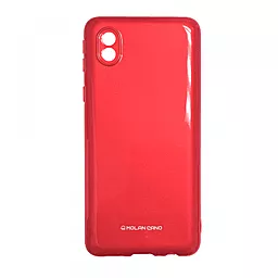 Чехол Molan Cano Glossy Jelly Samsung A013 Galaxy A01 Core Red