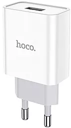 Сетевое зарядное устройство Hoco C81A 2.1a home charger white