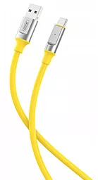 Кабель XO NB251 USB-A - Type-C 30w 6a 1м cable yellow - фото Кабель XO NB251 USB-A - Type-C 30w 6a 1м cable yellow