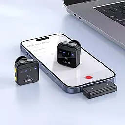 Петличный микрофон Hoco L17 Dual-mic - миниатюра 10 Петличный микрофон Hoco L17 Dual-mic - миниатюра 10
